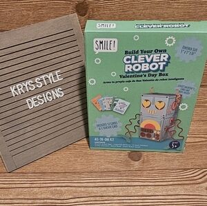 Smile! Build your own Valentine's Clever Robot Box Cards